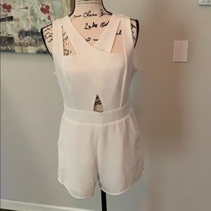 Sexy white romper